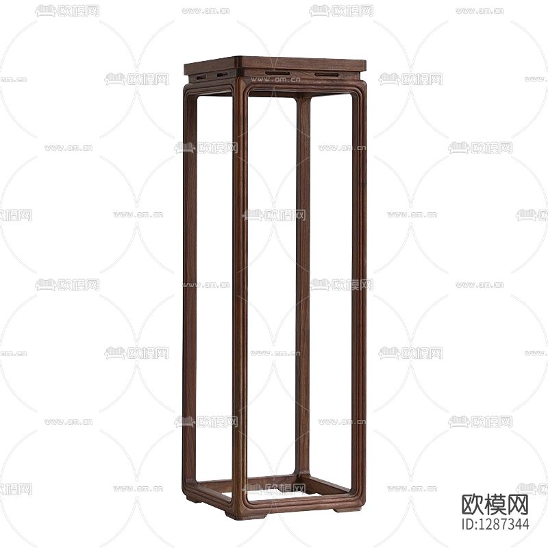 新中式简约实木花几