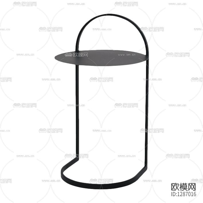 现代极简金属边几下载