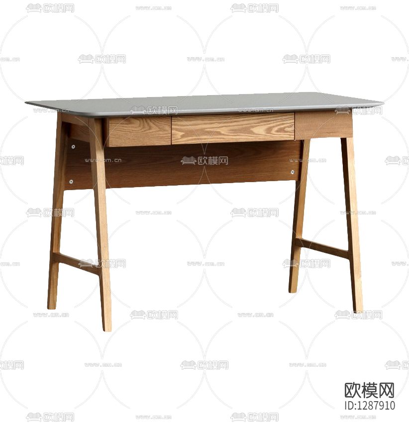 北欧简约实木书桌下载