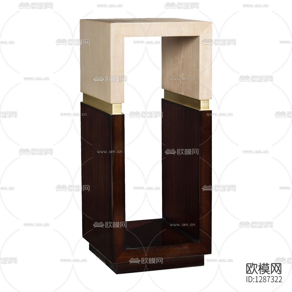 新中式简约实木花几