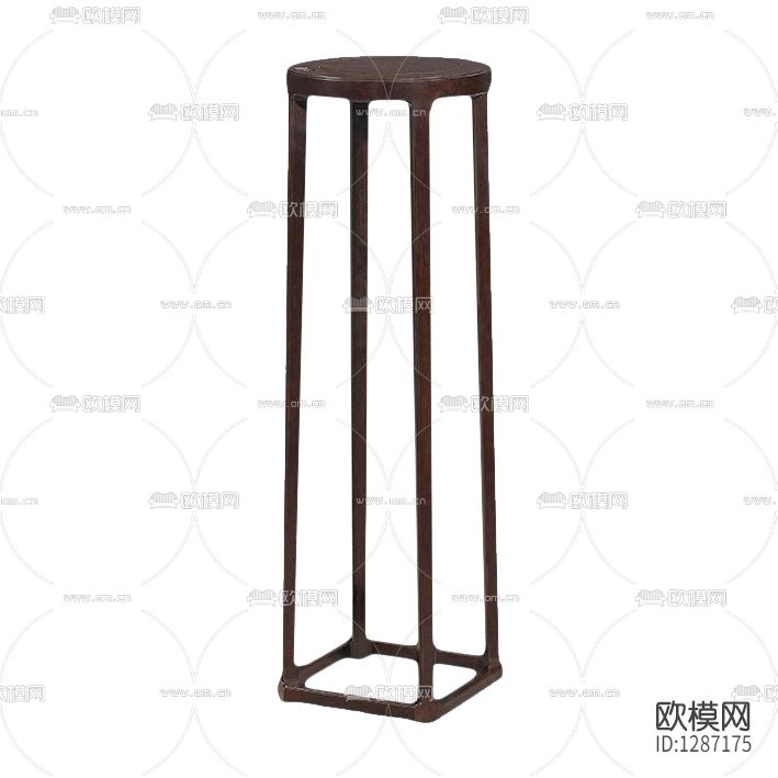 新中式简约实木花几