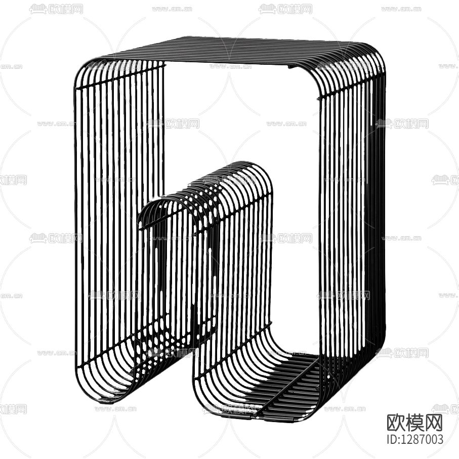 现代简约金属创意边几下载