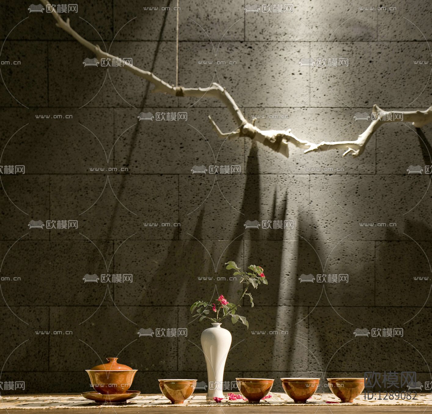 叙品设计水云间茶会所cad施工图下载（渲染图1）