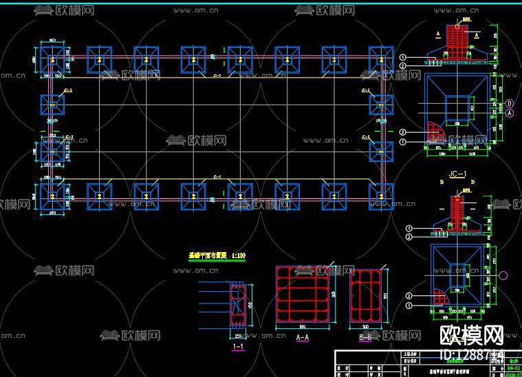 钢结构篮球场CAD图纸下载（渲染图1）