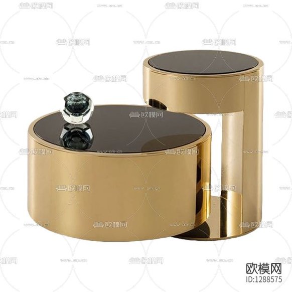现代轻奢金属玻璃钢面茶几下载