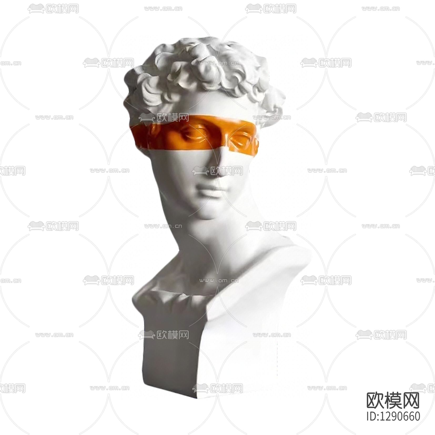 现代轻奢石膏大卫创意雕塑下载