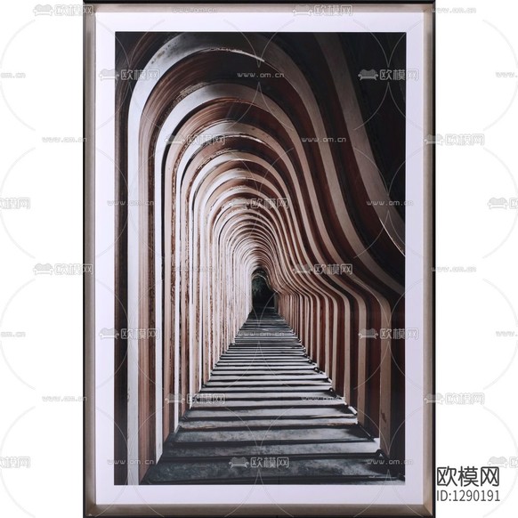 北歐簡約走廊攝影裝飾畫下載
