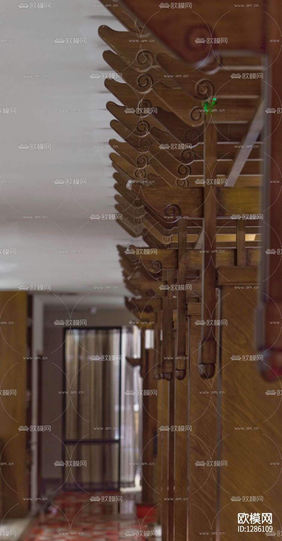 中式餐厅实景照片cad施工图下载（渲染图7）