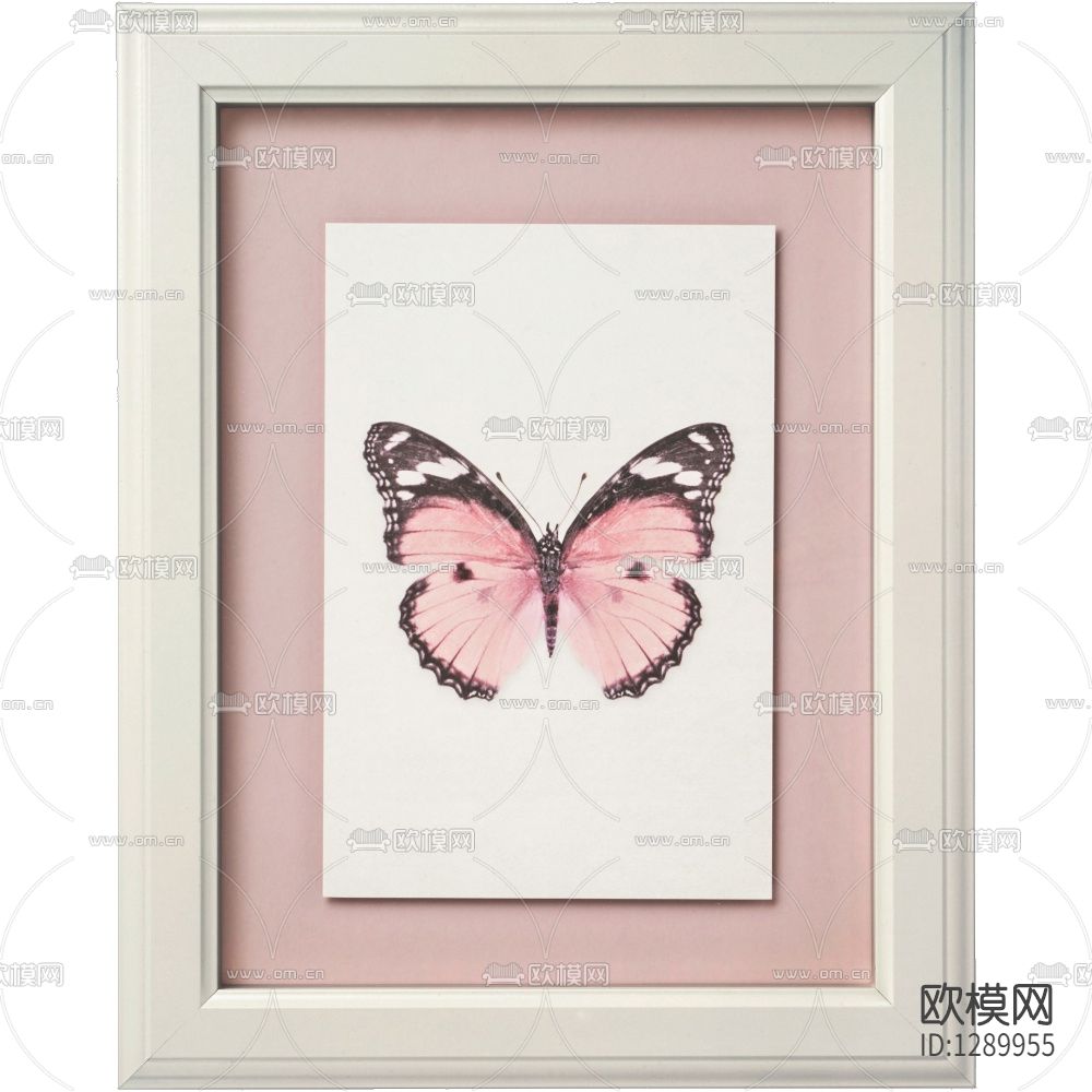 北欧简约蝴蝶装饰画下载