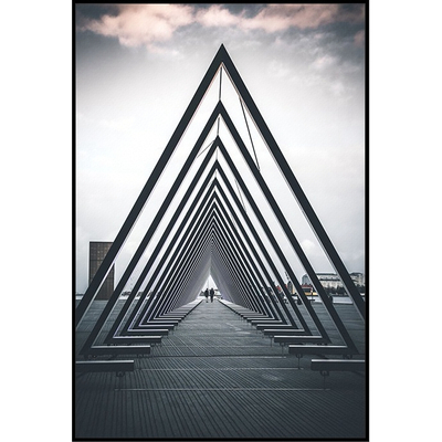  现代精品建筑摄影装饰画 