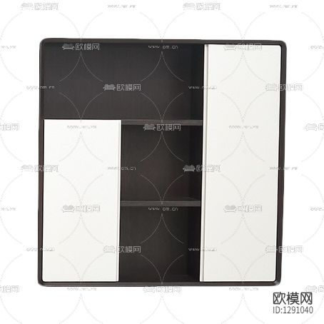 北欧简约大理石实木壁柜下载