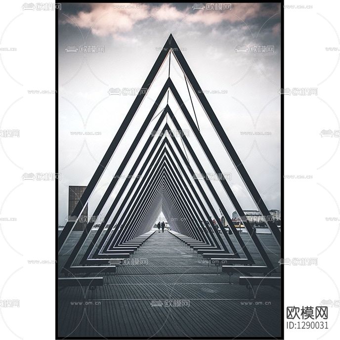 现代精品建筑摄影装饰画下载