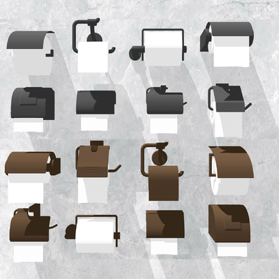  现代厕纸盒纸巾盒su模型 