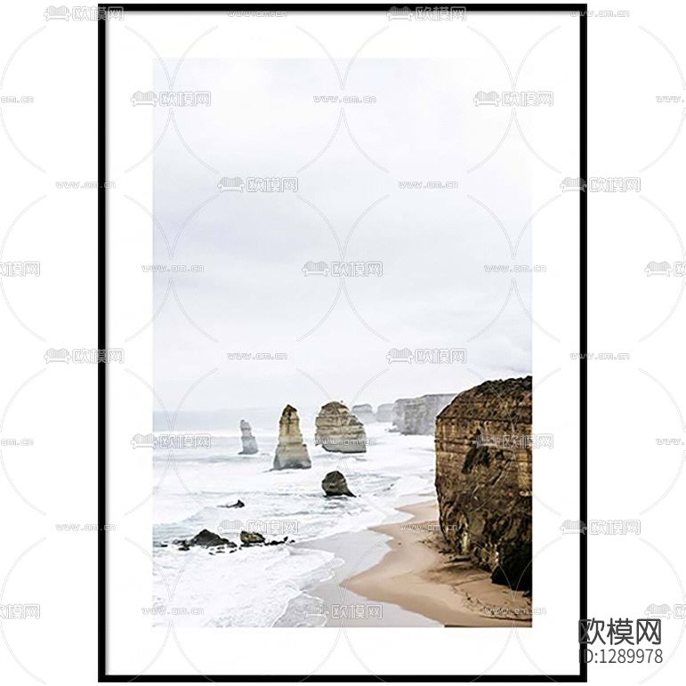 地中海海滩摄影装饰画下载