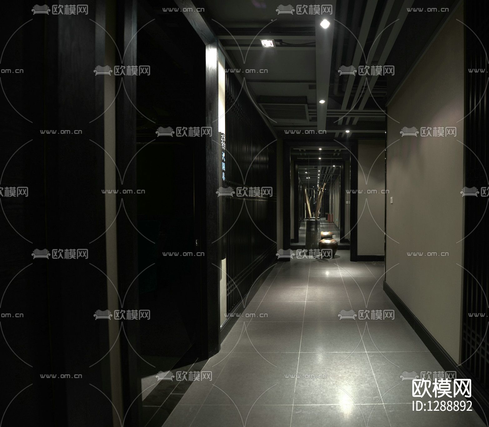 会所cad施工图下载（渲染图9）