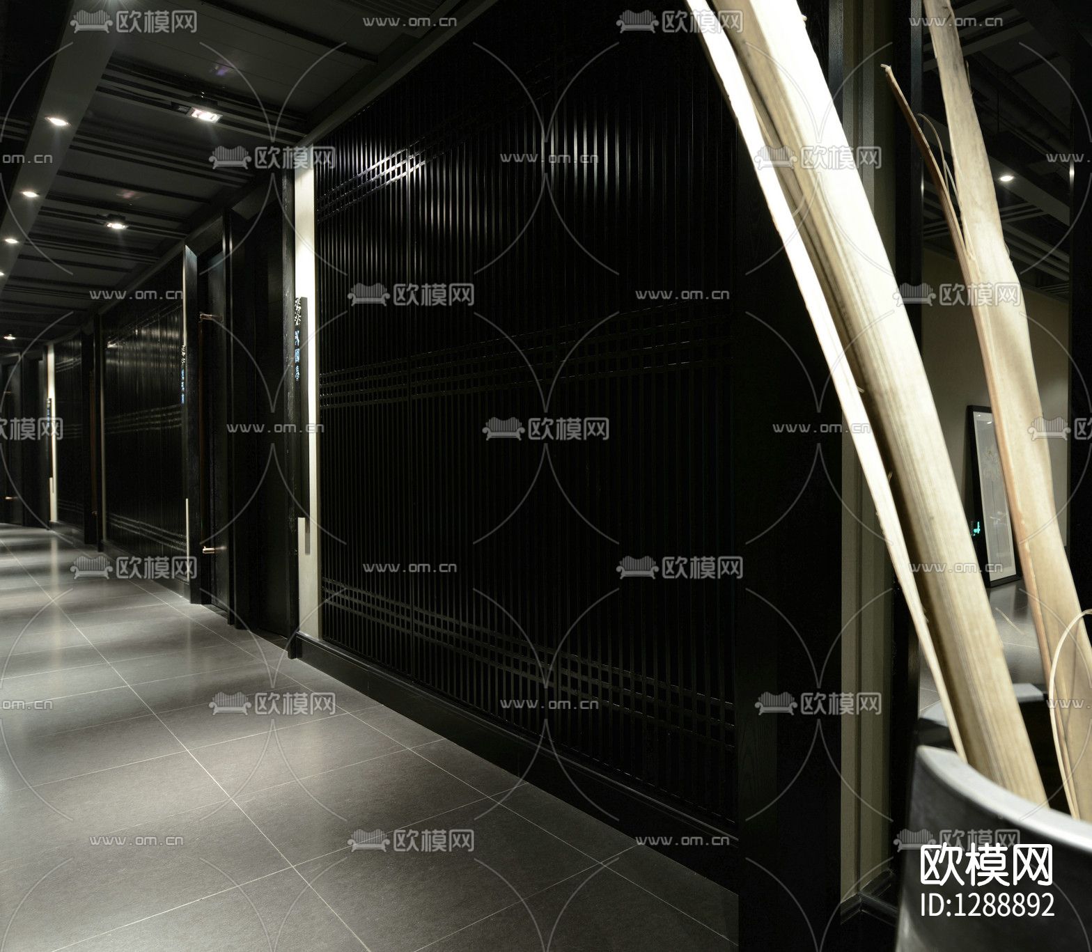 会所cad施工图下载（渲染图4）