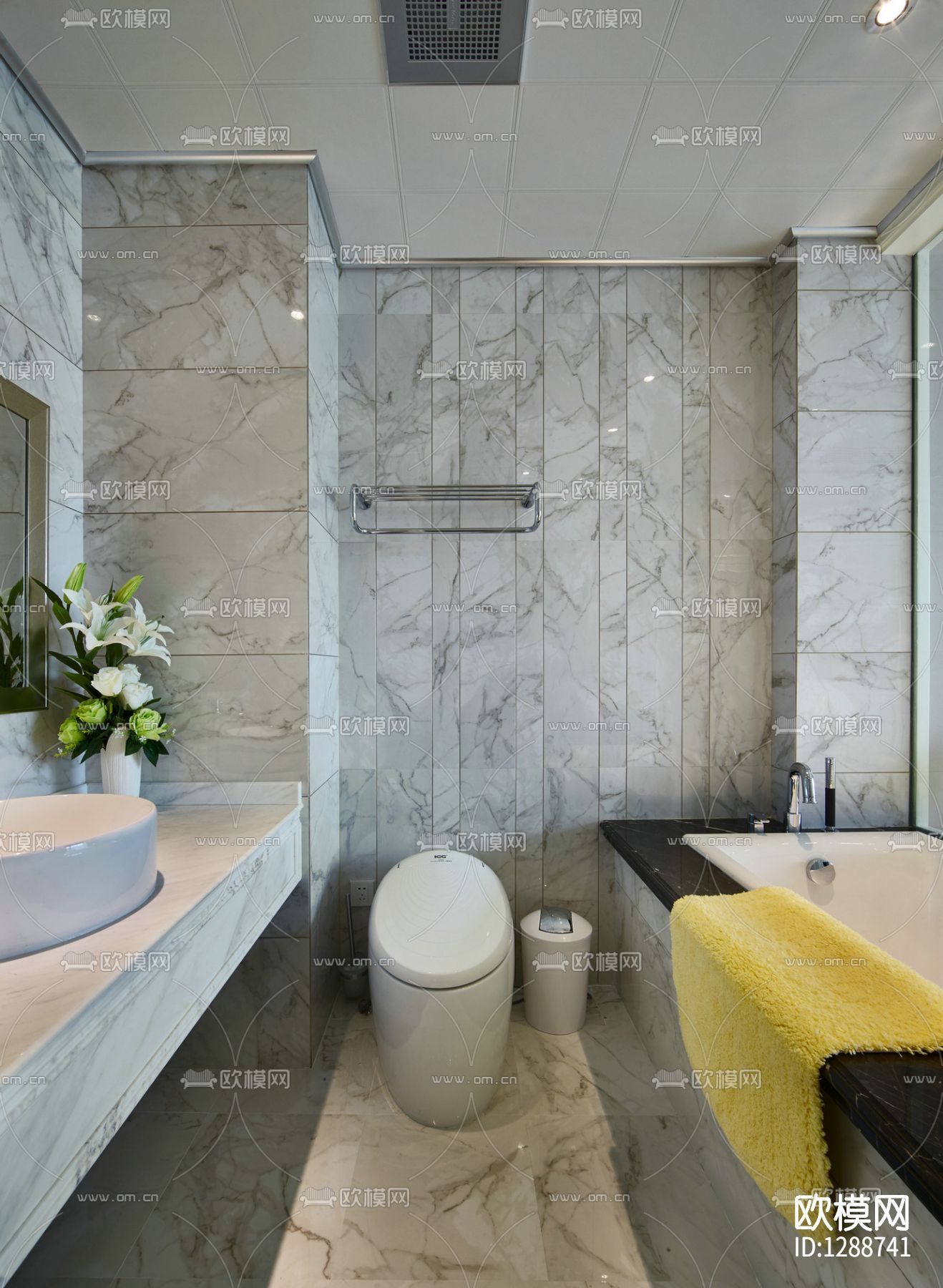 样板房cad施工图下载（渲染图10）