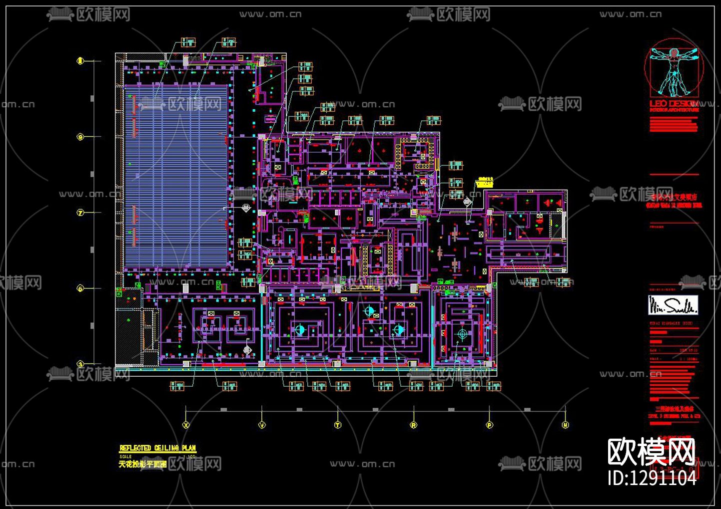 艾美酒店效果图cad施工图下载（渲染图7）