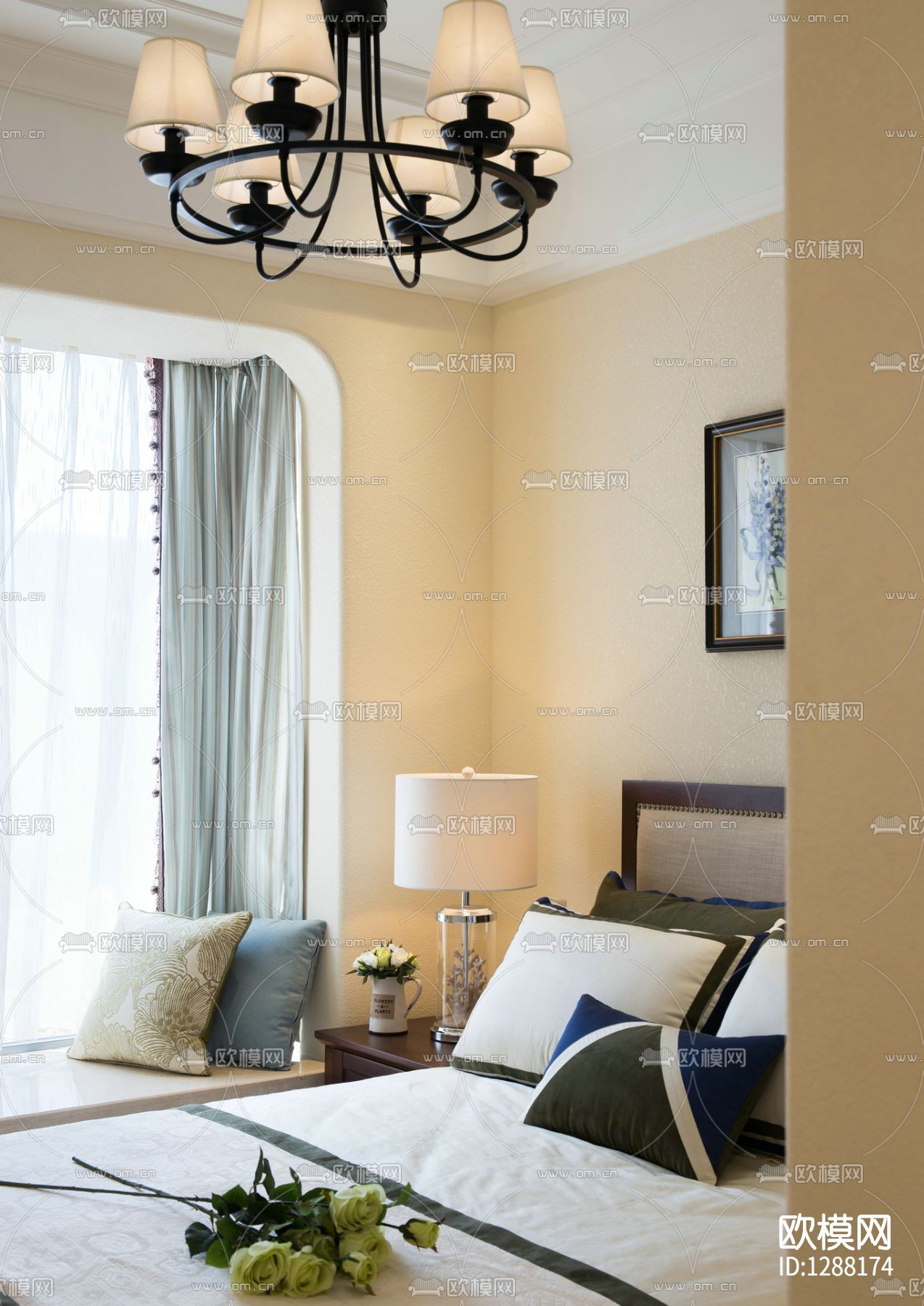 徐树仁 东部现代城花园样板间cad施工图下载（渲染图2）