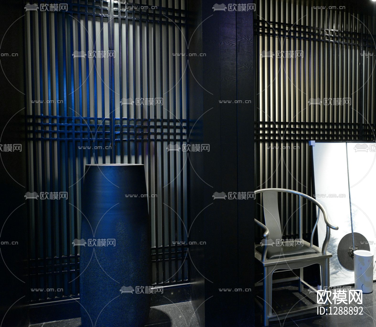 会所cad施工图下载（渲染图2）