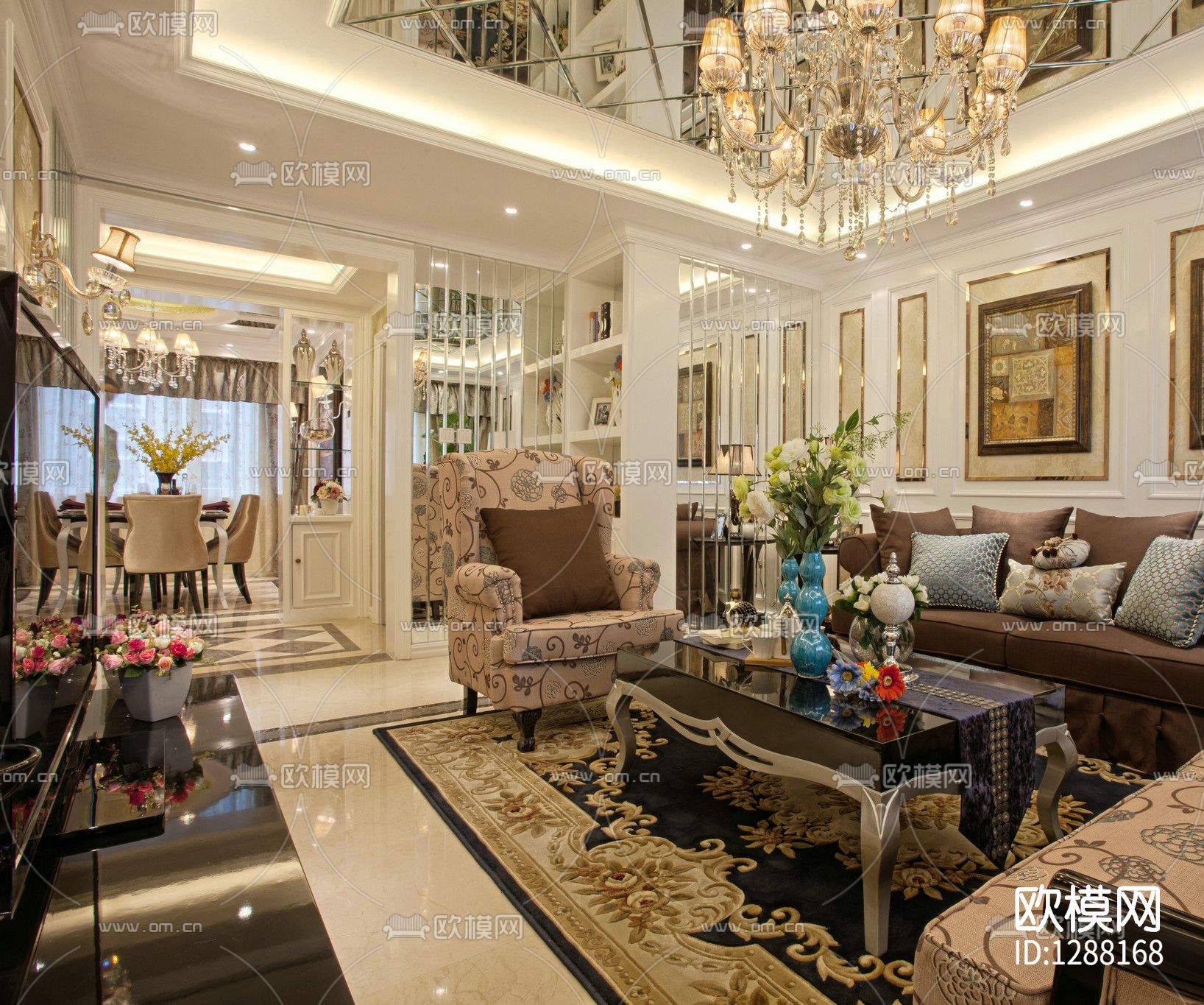 成象设计 徐强 样板间cad施工图下载（渲染图5）