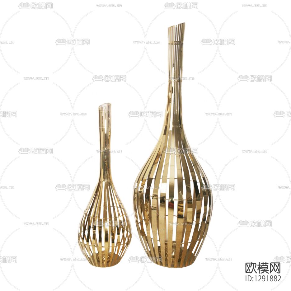 现代轻奢创意金属花器
