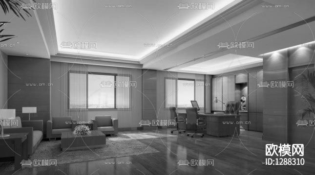 办公空间cad施工图