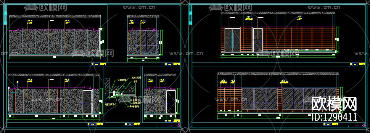 中医馆cad施工图下载（渲染图2）