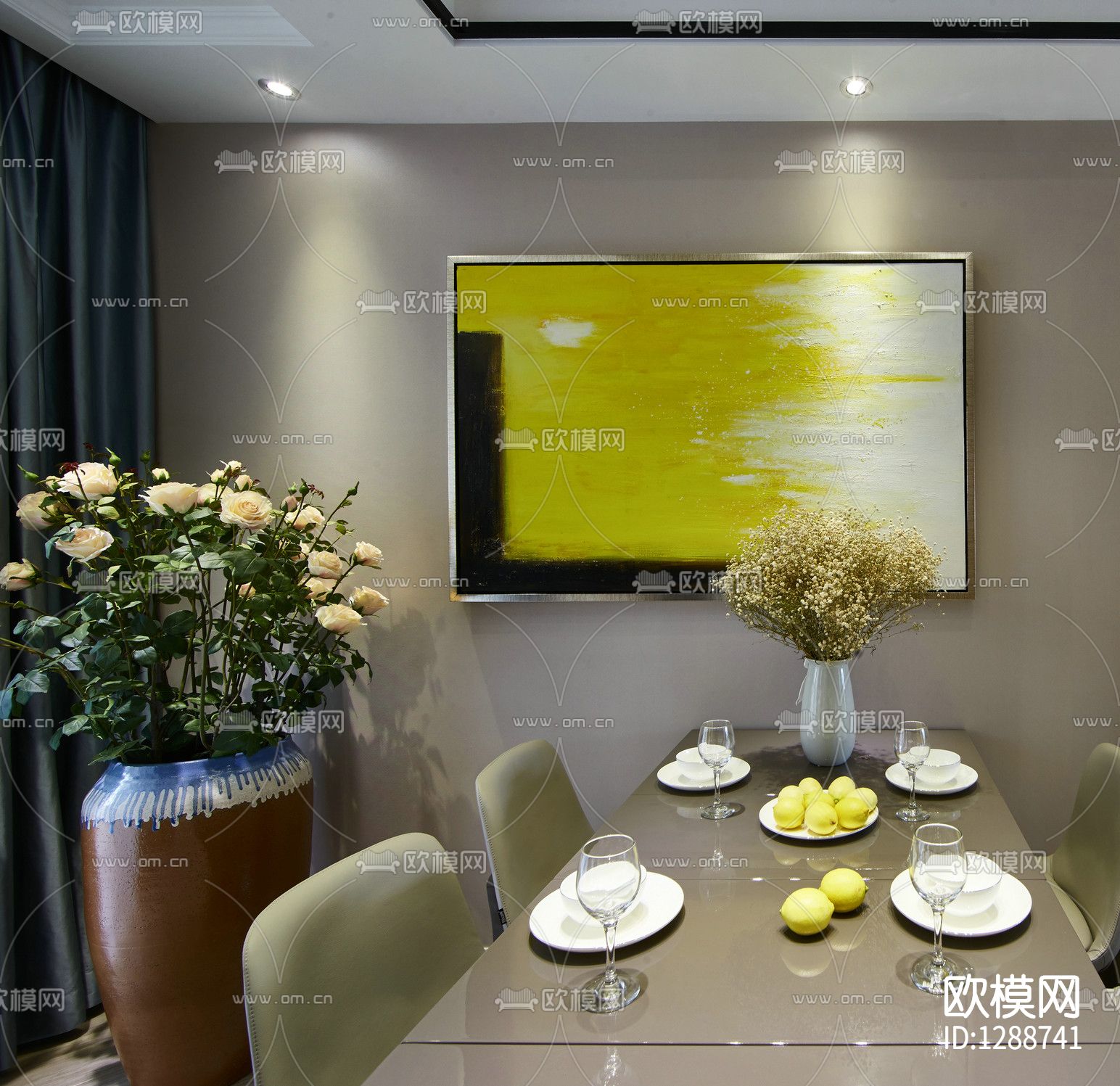 样板房cad施工图下载（渲染图6）