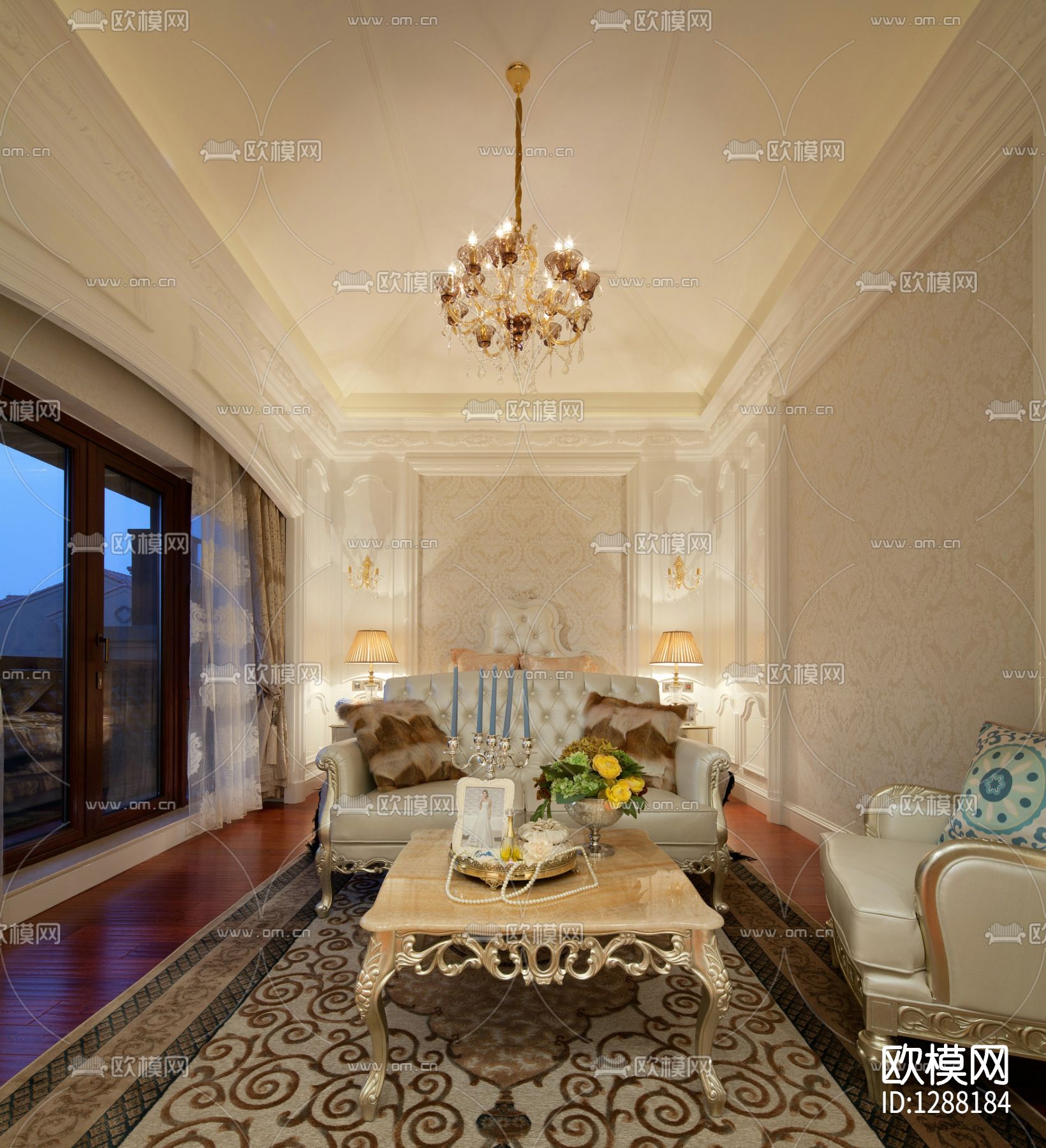 徐树仁  上海风景水岸样板房cad施工图下载（渲染图9）