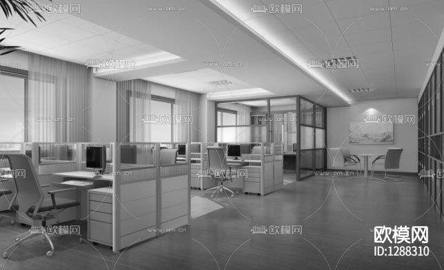 办公空间cad施工图