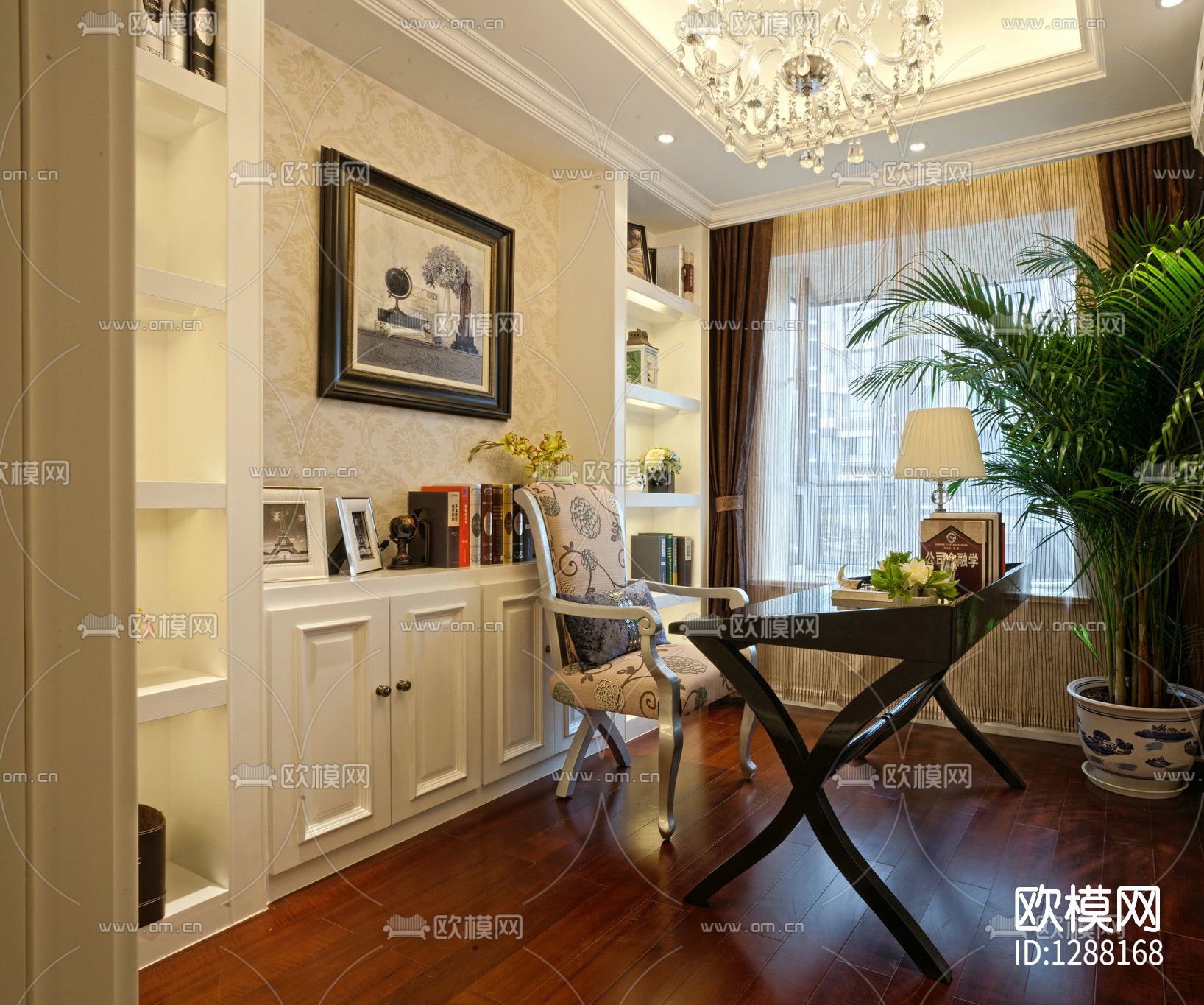 成象设计 徐强 样板间cad施工图下载（渲染图6）