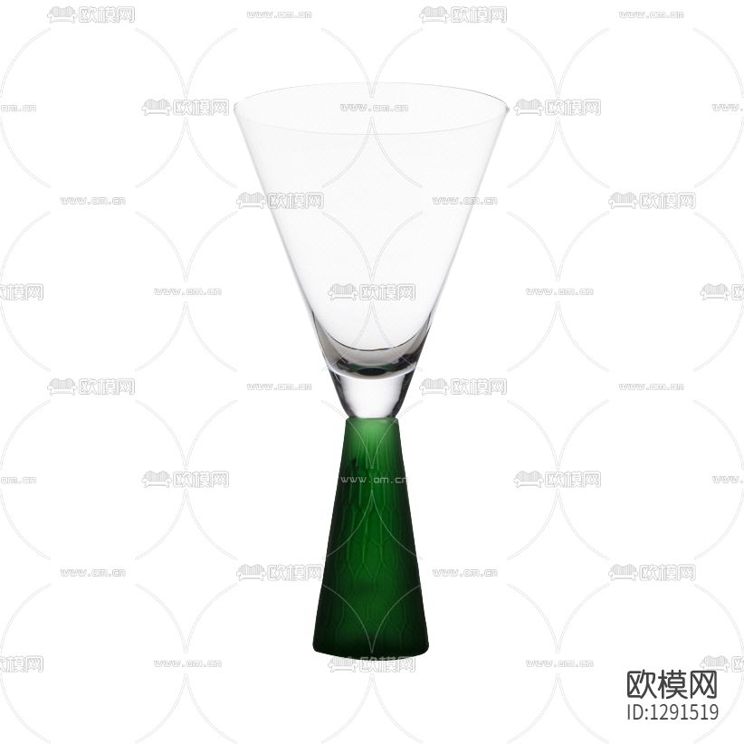 北欧简约绿色高脚杯