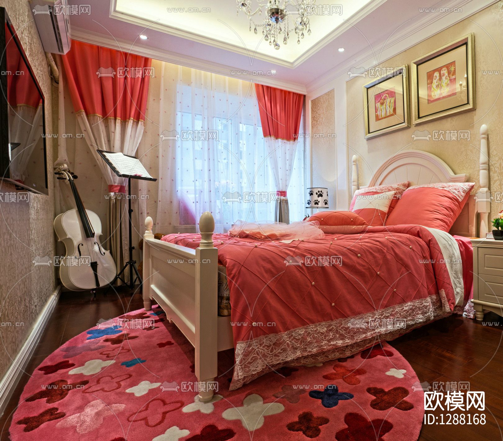 成象设计 徐强 样板间cad施工图下载（渲染图7）