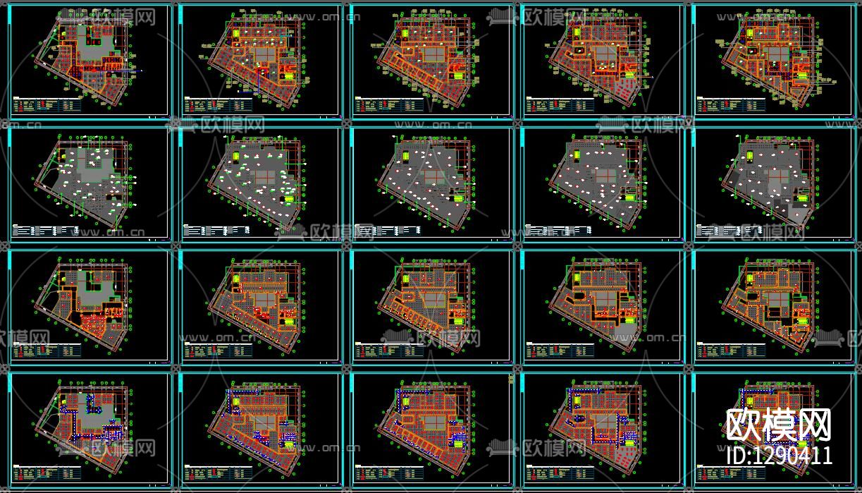 中医馆cad施工图下载（渲染图3）