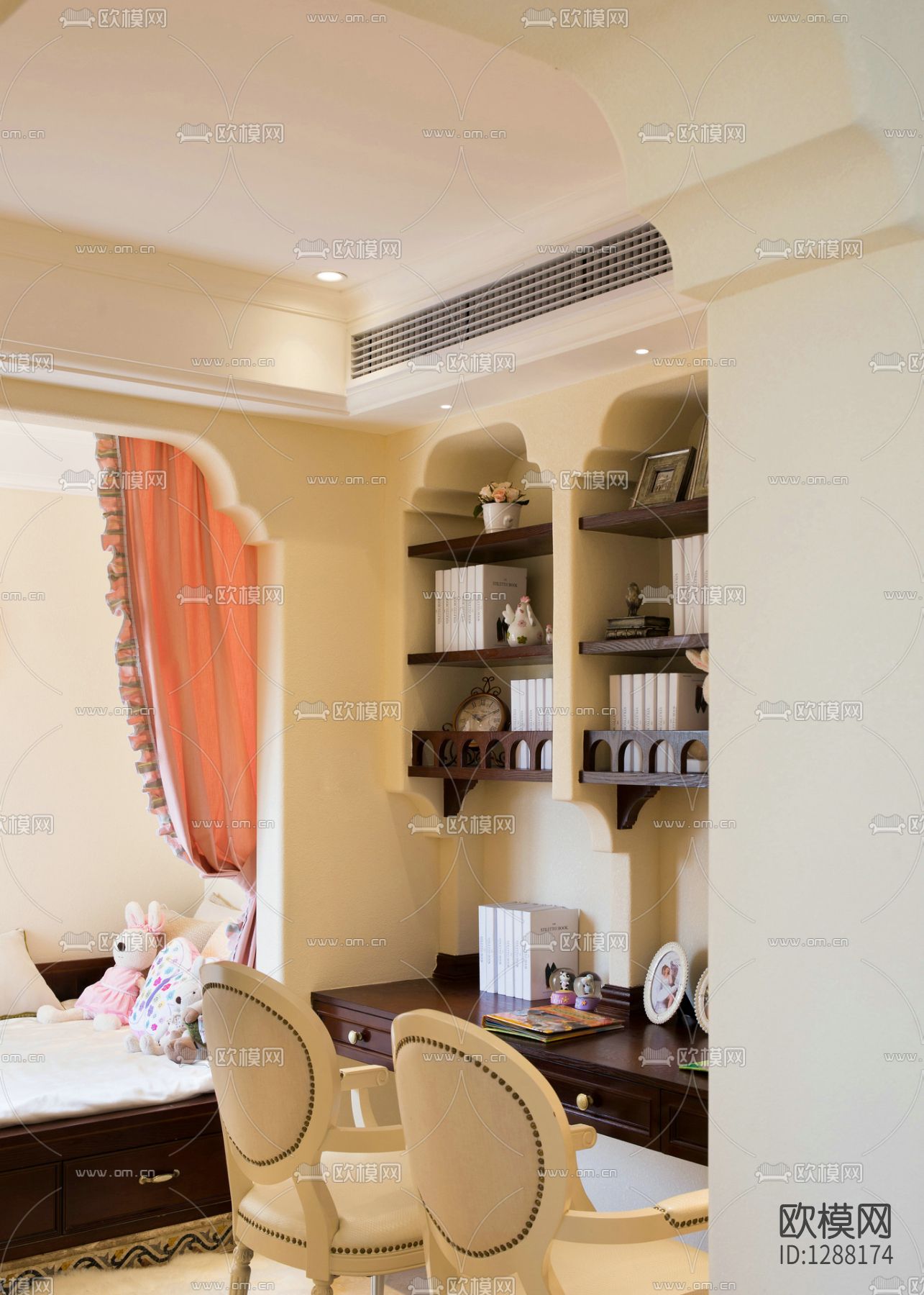 徐树仁 东部现代城花园样板间cad施工图下载（渲染图8）