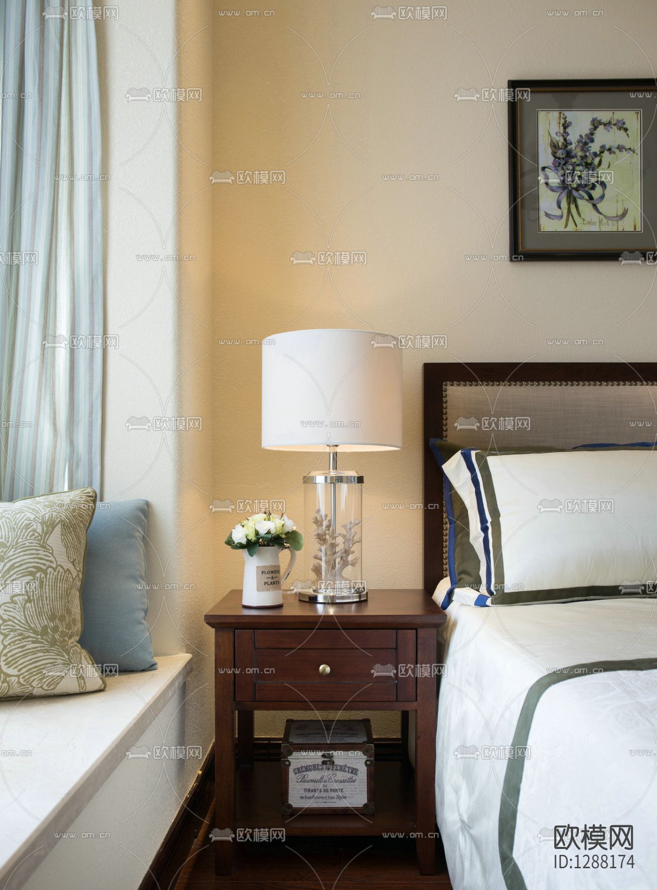 徐树仁 东部现代城花园样板间cad施工图下载（渲染图5）