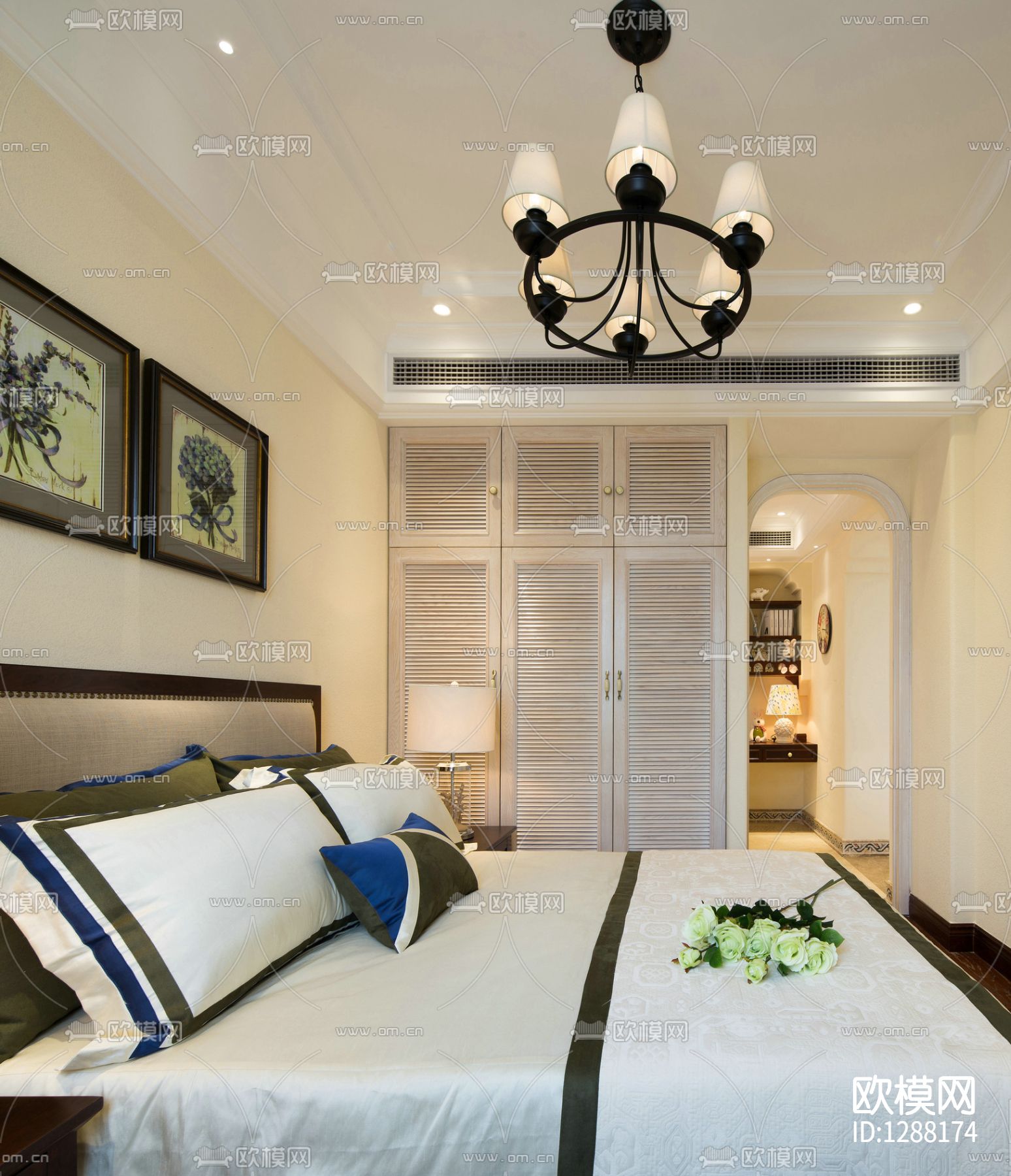 徐树仁 东部现代城花园样板间cad施工图下载（渲染图1）