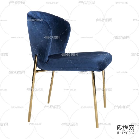 簡(jiǎn)歐輕奢布藝金屬餐椅下載