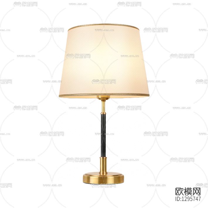 美式轻奢金属台灯下载