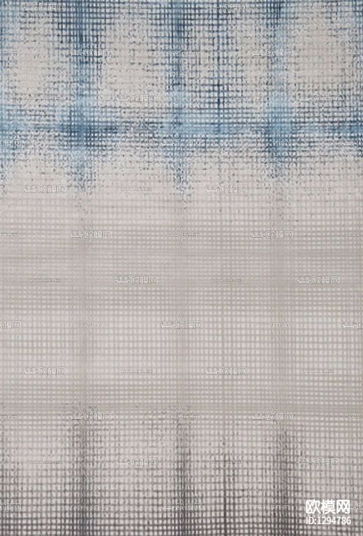 新中式简约布艺地毯下载