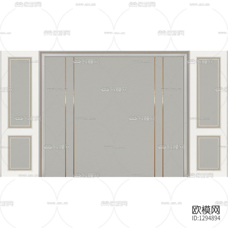 美式轻奢实木护墙板背景墙下载