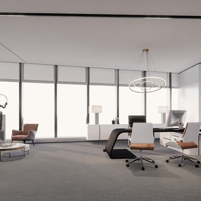  现代总经理办公室su模型 