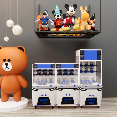  现代抓娃娃机su模型 