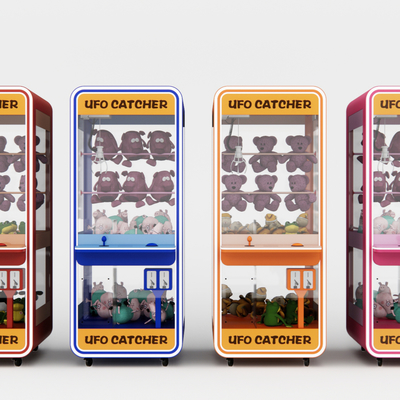  现代抓娃娃机su模型 