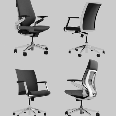  现代办公椅su模型 