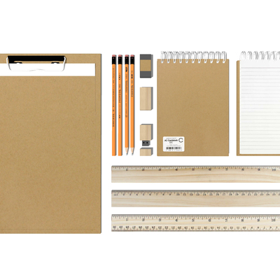  现代文具用品铅笔尺子su模型 