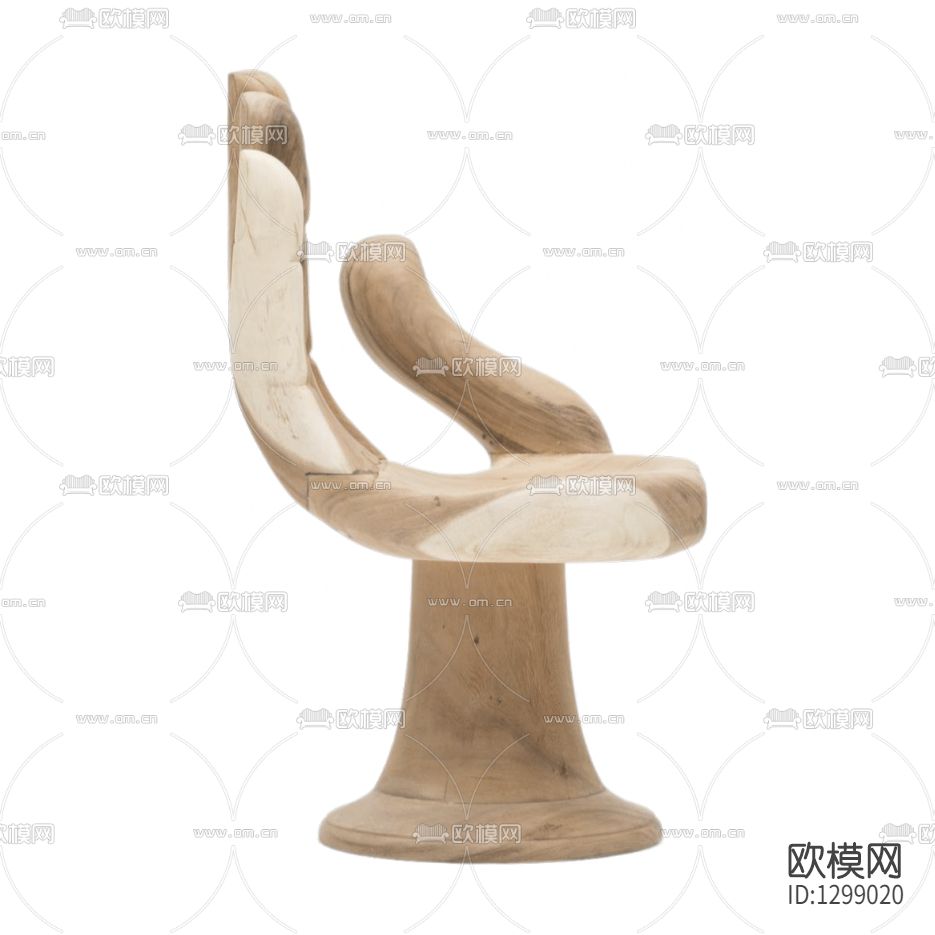 现代简约实木仿手掌休闲椅下载