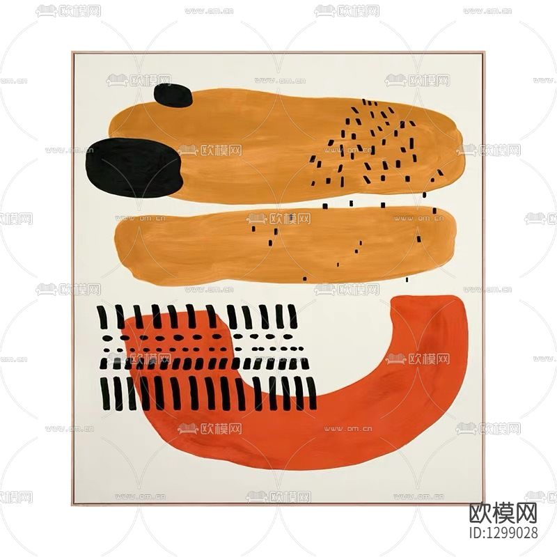 北欧简约色块创意装饰画下载