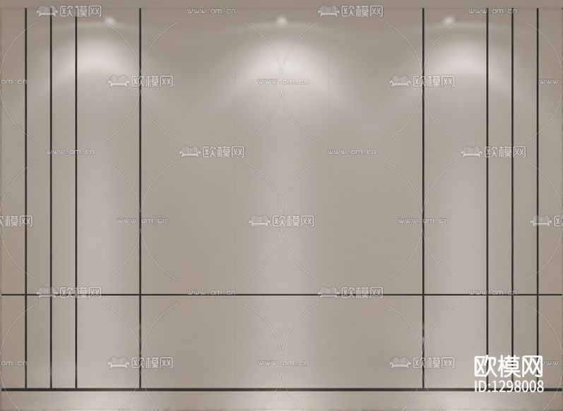 现代简约实木不锈钢线条背景墙下载
